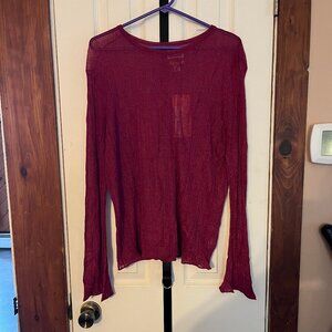 Future Collective Size XL Pink Glittery Mesh Shirt